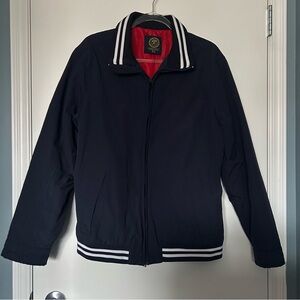Pronto Company Navy Blue Lined Bomber Jacket